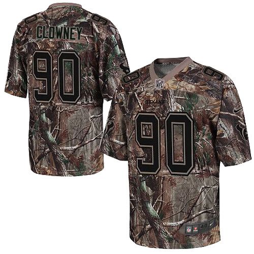 Men's Elite Jadeveon Clowney Nike Jersey Camo - #90 Realtree NFL Houston Texans